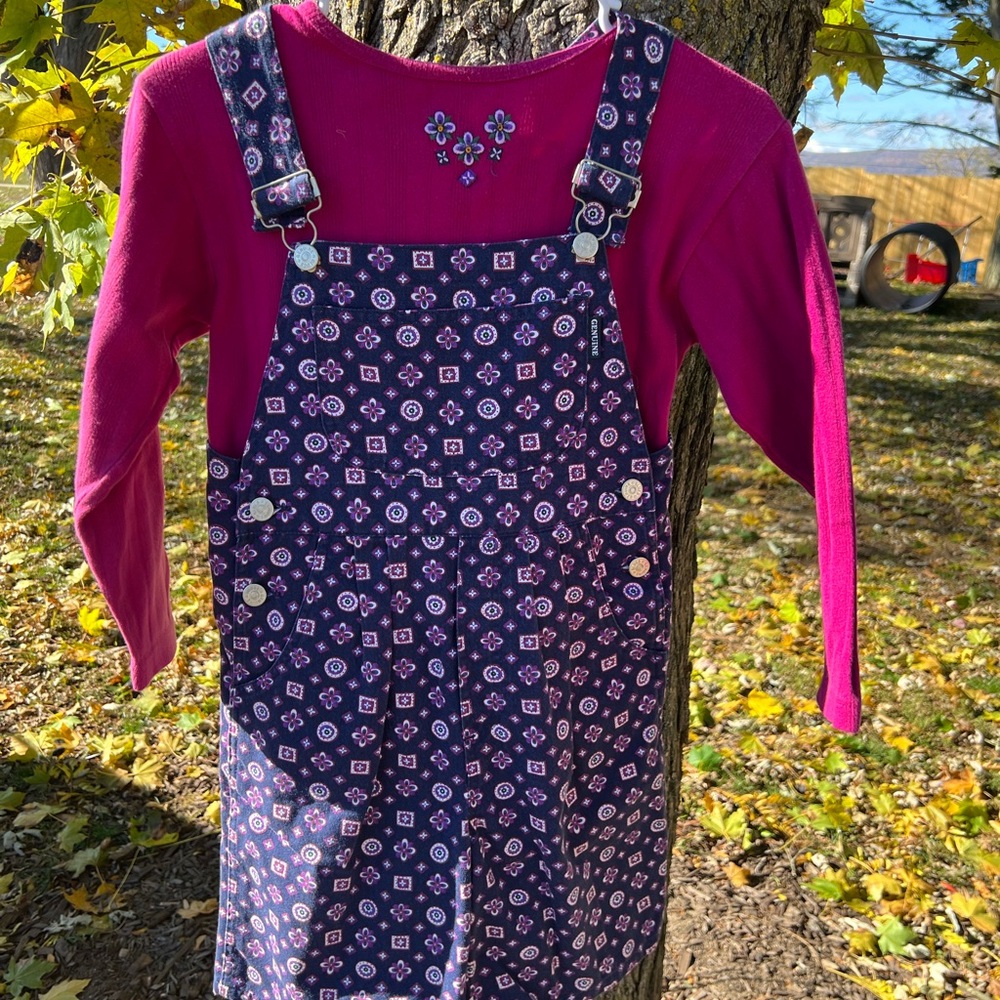 Vintage Girls Short-Alls size 7 *Flaw